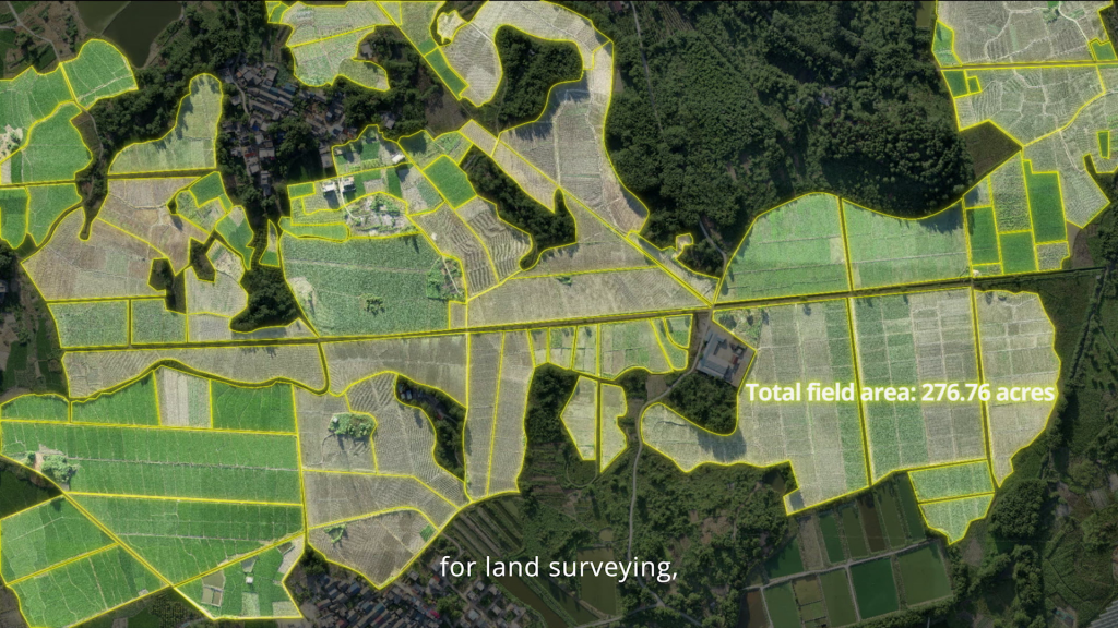Luftbildaufnahme von Feldern