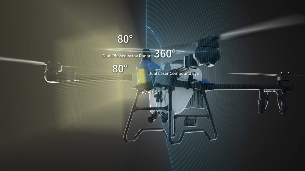 Drohne nimmt ihre Umgebung durch Radar und Lidar wahr